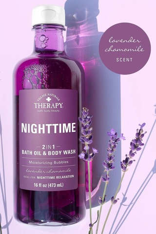 Village Naturals Therapy Nigttime Banyo Yağı + Vücut Şampuanı 473ml Lavanta