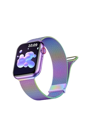 Ally Apple Watch 7-8 45mm 6-5-4 44mm Kayış Kordon Metal Milano Loop 3-2-1 42mm- 5775