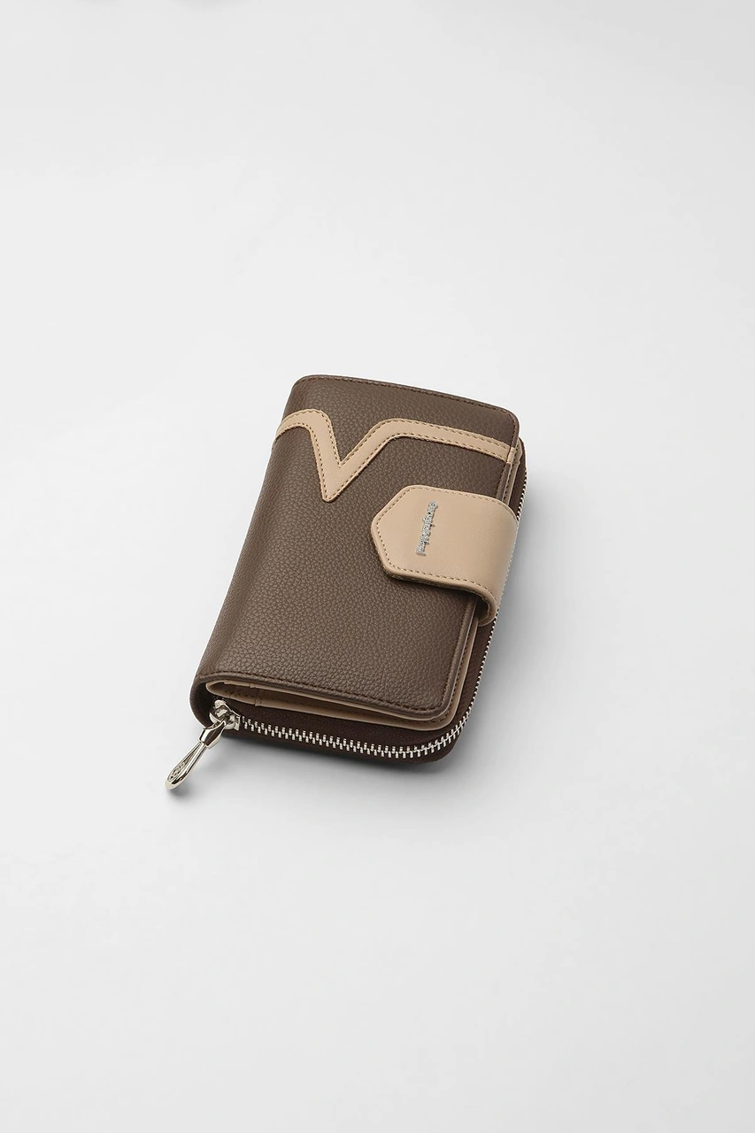 Cengiz Pakel Orta Boy Kadın Cüzdan 65295m - Kahve/vizon 65295m-kahve-vizon