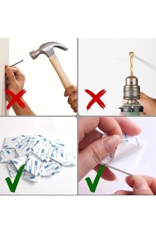 Ay Magnet 50 Adet 3M Çift Taraflı Yuvarlak Köpük Bnat Çap 20mm