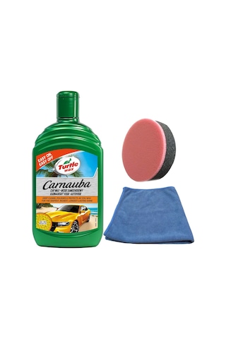 Turtle Wax Boya Koruma Carnauba Cila + Uygulama Bezi & Sünger