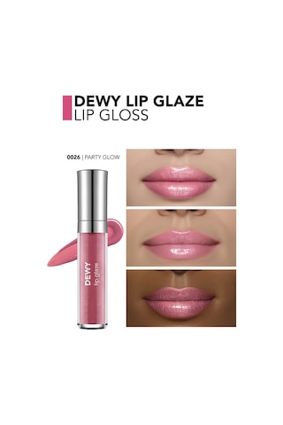 Flormar Besleyici Dudak Parlatıcısı - Dewy Lip Glaze - 026 Party Glow-8682536069489