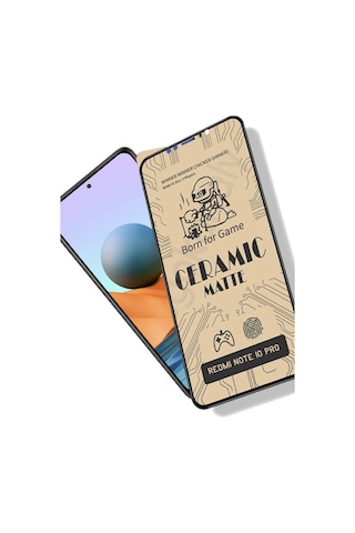 Xiaomi Redmi Note 10 Pro Uyumlu Mat Seramik Nano Cam Tam Kaplayan Full Ekran Koruyucu 32934712