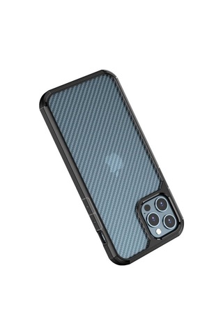 Apple Uyumlu iPhone 12 Pro Max Kılıf Zore Inoks Kapak-Mavi