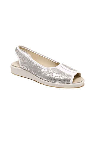 Sandalet Kadın 983 Green Life Stretch Women's Footwear Silver Silver Gri