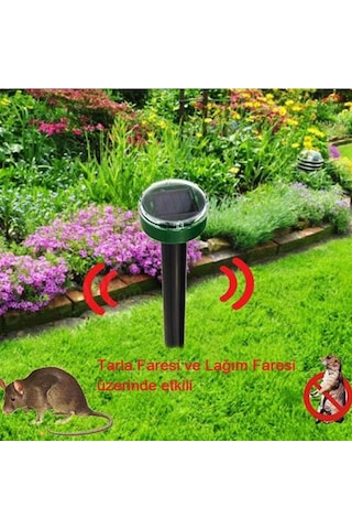 2 Adet Solar Güneş Enerjili Akrep,köstebek,yılan Fare Kovucu 750-1000 M2 Etkili Yuvarlak