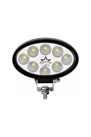 Off Road Çalışma Lamba 10-30v 8 Led 24w Oval Siyah Tır Kamyon İş Makinesi Aydınlatma