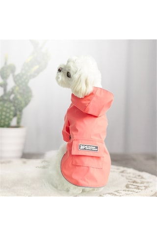 Köpek Yağmurluk Kapüşonlu Dört Ayaklı Giysiler Su Geçirmez Her Şey Dahil Küçük Köpek Pet Yağmurluk, Boyut: Xxl Pembe