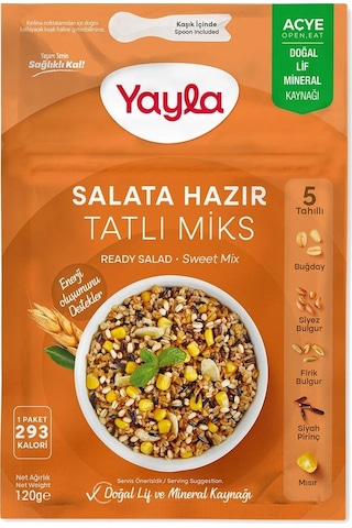 Yayla Hazır Salata Mix 120 Gr Acı-tatlı-ekşi 6 Lı Karma Paket