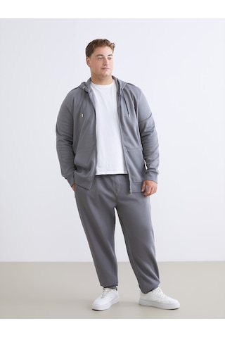 Lcwaıkıkı Classic Gri Büyük Beden Erkek Jogger Eşofman Altı