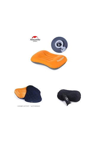 Naturehike Tpu Ultralight Şişme Yastık Turuncu Mavi