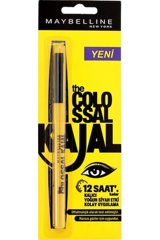 Maybelline New York Kajal Göz Kalemi 12 Saat Dayanıklı Ultra Siyah
