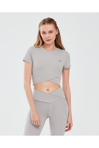 Skechers Performance Coll. W Short Sleeve T-Shirt Kadın Antrasit Tshirt S241133-003