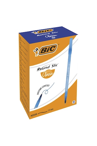 Bic Round Stick Tükenmez Kalem 60'lı Kutu