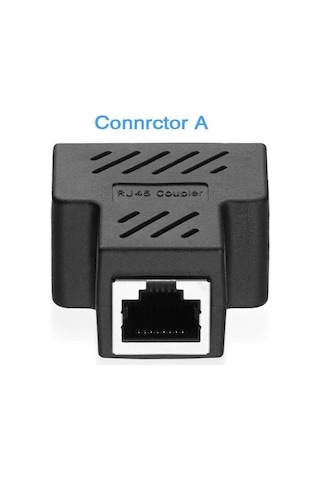 Rj45 Ayrıştırıcı Adaptörü, Usb 1 İla 2 Ağ Konnektörü Çift Lan Ethernet Soketi 8p8c Genişletici Fiş Kablosu Cat5, Cat5e, Cat6, Cat7