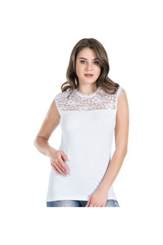 Mode Cool Fiyonklu Kadın Atlet 231 Siyah