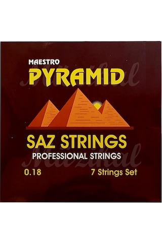 Pyramid Maestro Kısa/Uzun Sap  Saz Teli Bağlama Teli + 2 Tezene 0.18 Kısa Sap