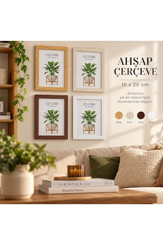 Yakut Ahşap Resim Çerçevesi 6"x8" 21x29.7cm- 48'li Paket