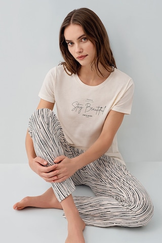 Pierre Cardin Kadın Krem Pijama Takım Pc9188-s-v2 Krem