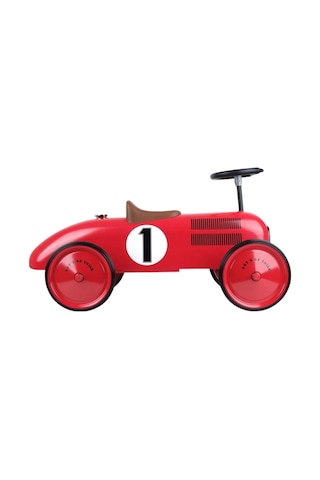 Kırmızı Metal Vintage Klasik Pedallı Araba Ergonomik Sessiz Tekerlekli Çocuk Araç Çok Renkli