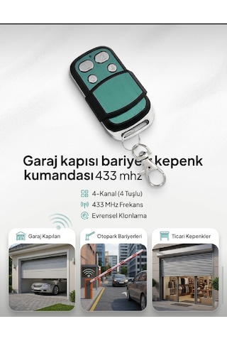 Bariyer Kepenk Garaj Kumandası 433 Mhz Kumanda