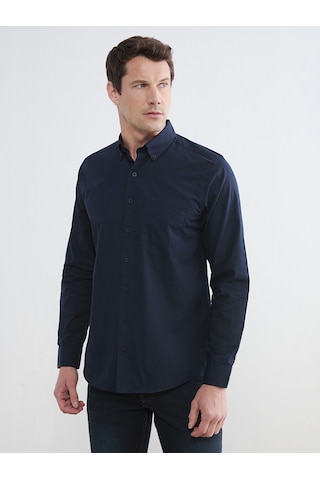 Lcwaıkıkı Classic Mavi Regular Fit Poplin Erkek Gömlek