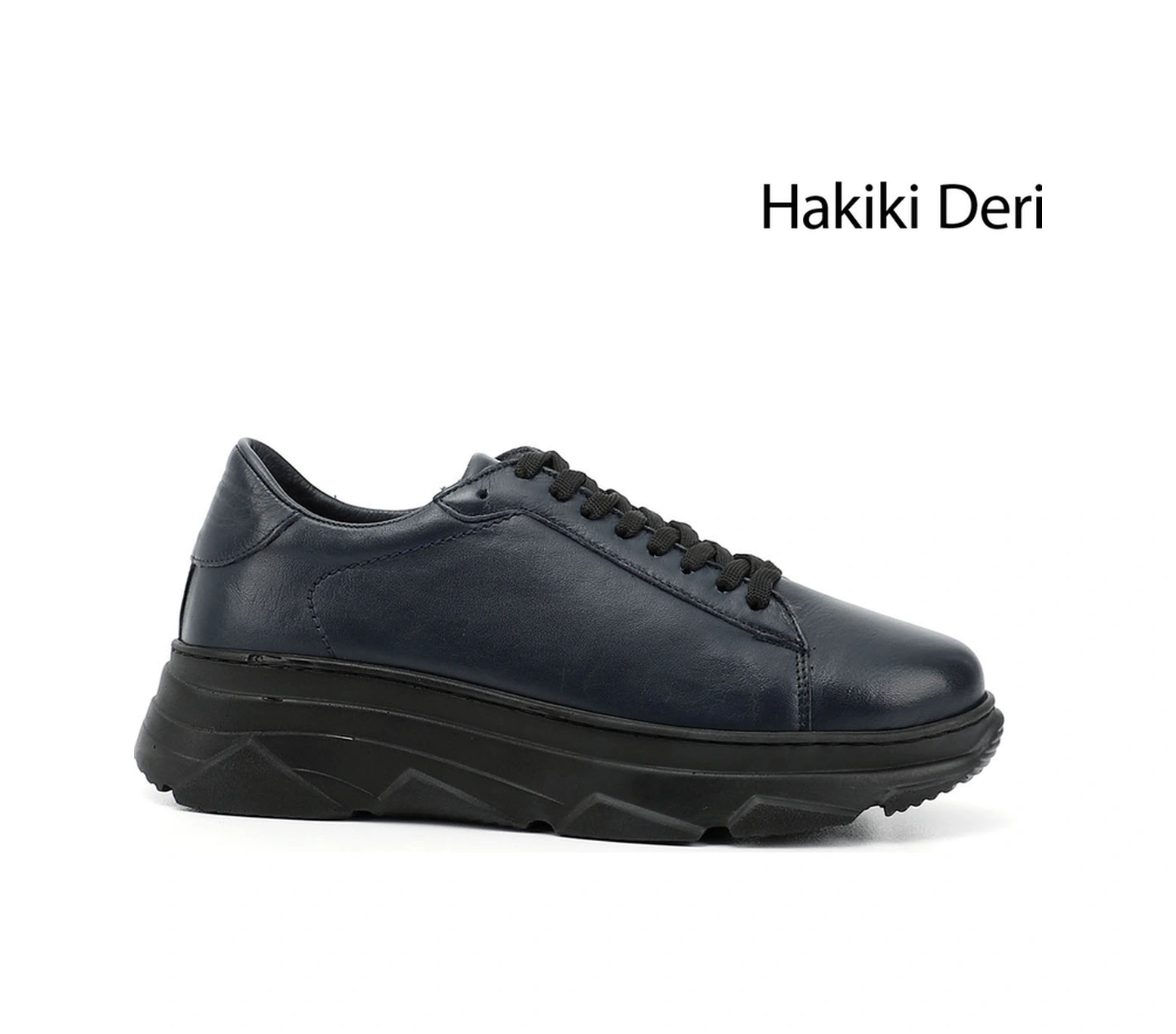 Gönderi(R) Gönderi R Kadın Lacivert Antik Bağcıklı Dolgu Taban Hakiki Deri Sneaker Dyza13424166 Lacivert