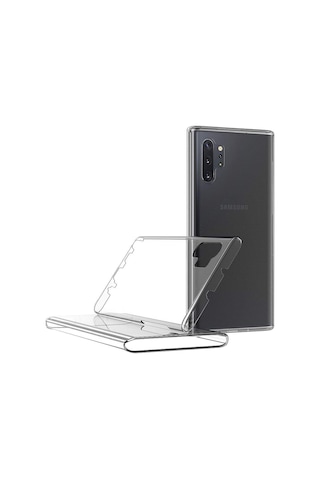 Teknomoda Samsung Uyumlu Galaxy Note 10 Plus 360 Kilif Seffaf Silikon Ön Arka 397703288