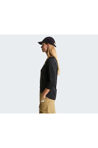 The North Face W Tanken 3/4 T-shırt Kadın Outdoor Tişörtü Nf0a8e2zks71 Siyah