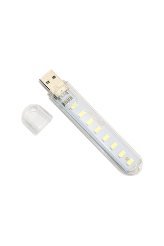 Taşınabilir Mini USB 8 LED Beyaz Lamba 5730 SMD Kamp Stick Led
