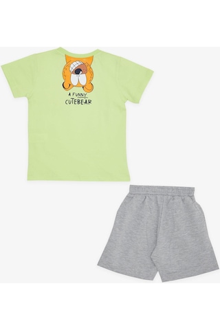 Breeze Girls & Boys Erkek Çocuk Şortlu Takım Sevimli Ayıcık Baskılı 1.5-5 Yaş, Fıstık Yeşili-fıstık Yeşili Fıstık Yeşili