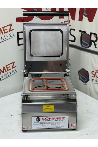 Sönmez Vakum 3 Bölme Yemek Catering Paketleme Makinesi Paslanmaz Model