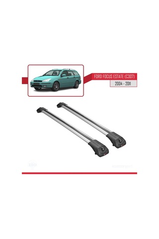 Ford Focus Estate C307 2004-2011 Arası İle Uyumlu Ace-1 Ara Atkı Tavan Barı Gri