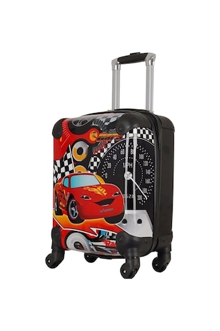 Protocol London Disney Pixar Cars Erkek Çocuk Valizi Kırmızı Siyah