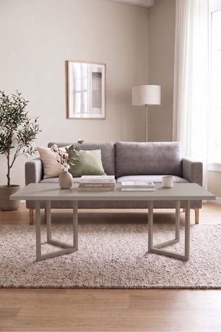 Yurudesign Blom Orta Sehpa Kayın Ahşap Ayaklı 120x60cm Kumsal Bl3-co