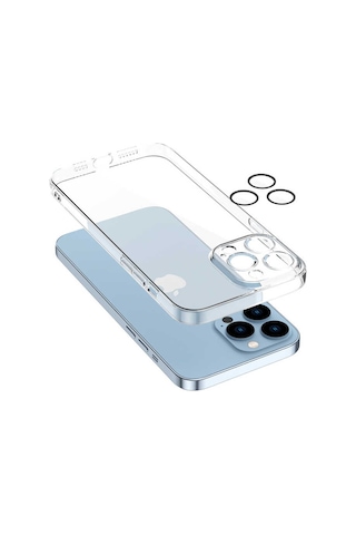 Ardemix Apple Uyumlu iPhone 13 Pro Max Fizy Kılıf renksiz Renksiz