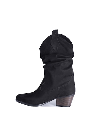 RASD SHOES KÖRÜKLÜ SİYAH WESTERN KADIN BOT Siyah