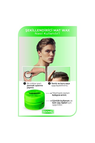 Ossion Mat Wax 100 Ml Yeşil