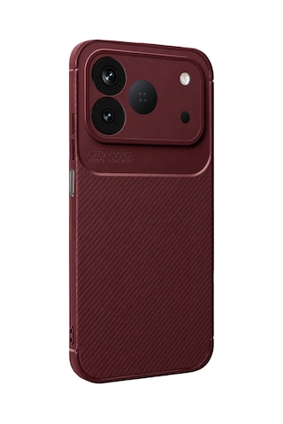 Uryport Tecno Spark 50 4g Auto Focus Karbon Kapak - Bordo