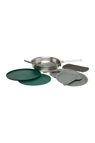 The All-ın-one Fry Pan Set - Çelik Kızartma Tava Seti 9 Parça .94l 32oz Gri