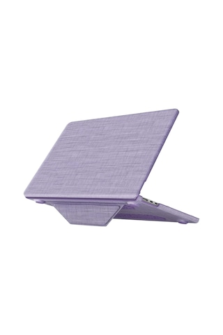 Mey İthalat Apple Uyumlu MacBook  Air 13.6 Apple Uyumlu MacBook  Kumaş Kapak - Mor Diğer