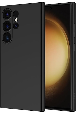 Samsung Uyumlu S25 Ultra Kılıf Silikon Lansman Ve Esnek Siyah Siyah
