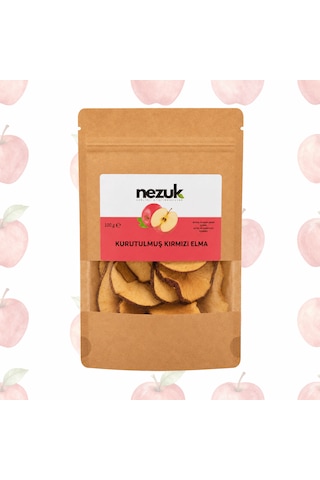 Nezuk Güneş Enerjisi İle Kurutulmuş Doğal Kırmızı Elma 300 G