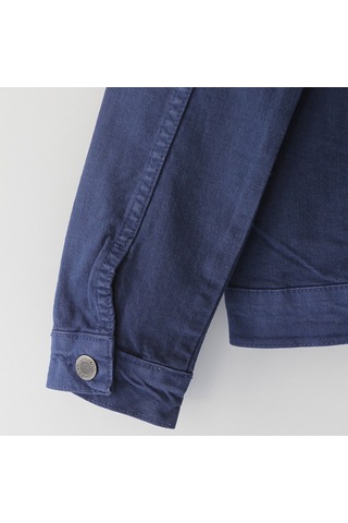 Erkek Çocuk Cep Detaylı Denim Kot Jean Ceket 5-15 Yaş Lacivert Lacivert