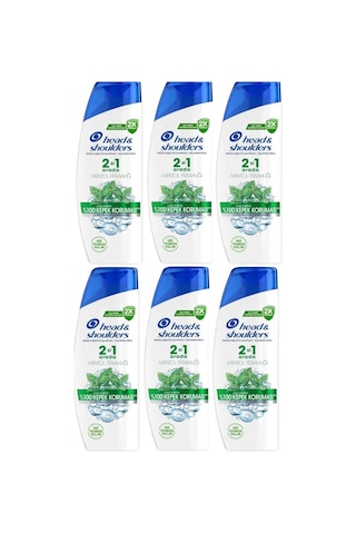 Head & Shoulders 330 Ml Şampuan 2-1 Mentol Ferahlığı X 6 Adet