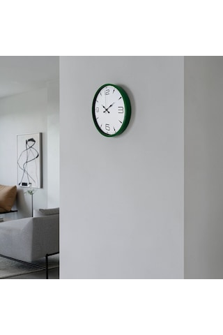 Yeşil Aura 36 Cm Standart Duvar Saati Çok Renkli