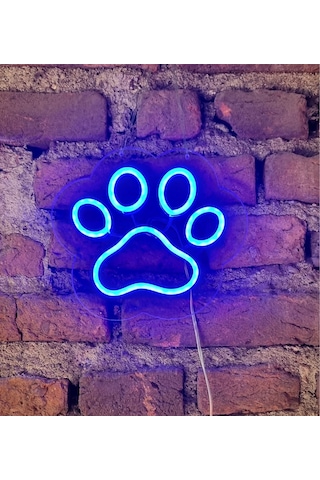 Pati İzi Tekli Neon Led Duvar Aydınlatması