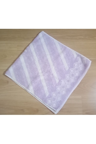 El Ve Yüz Havlusu Çiçekli Eflatun 45x90cm Çok Renkli