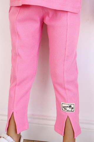 Miababy Paça Yırtıklı Takım Pembe