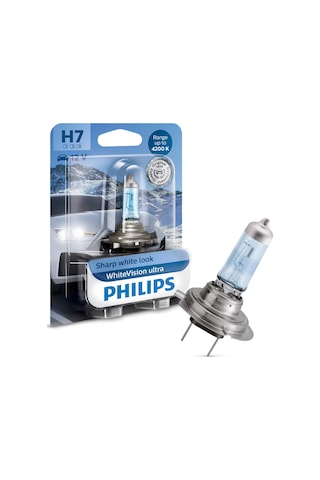 Philips Whitevision Ultra H7 4200k Beyaz Far Ampulü 12v 1 Adet